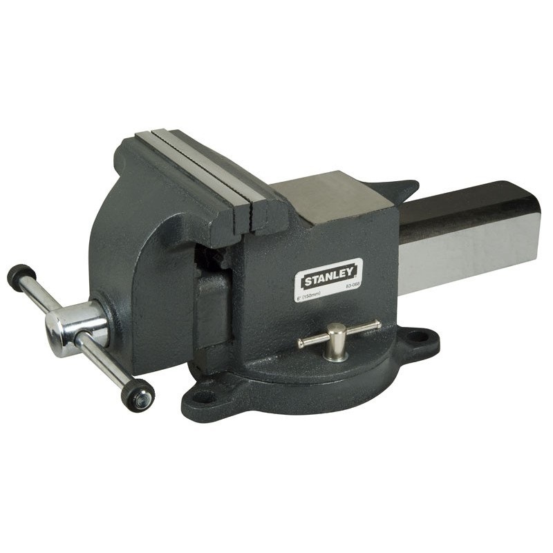 PRENSA DE BANCO PARA TRABAJO PESADO 6" CON BASE GIRATORIA REF. 83-068 MARCA STANLEY