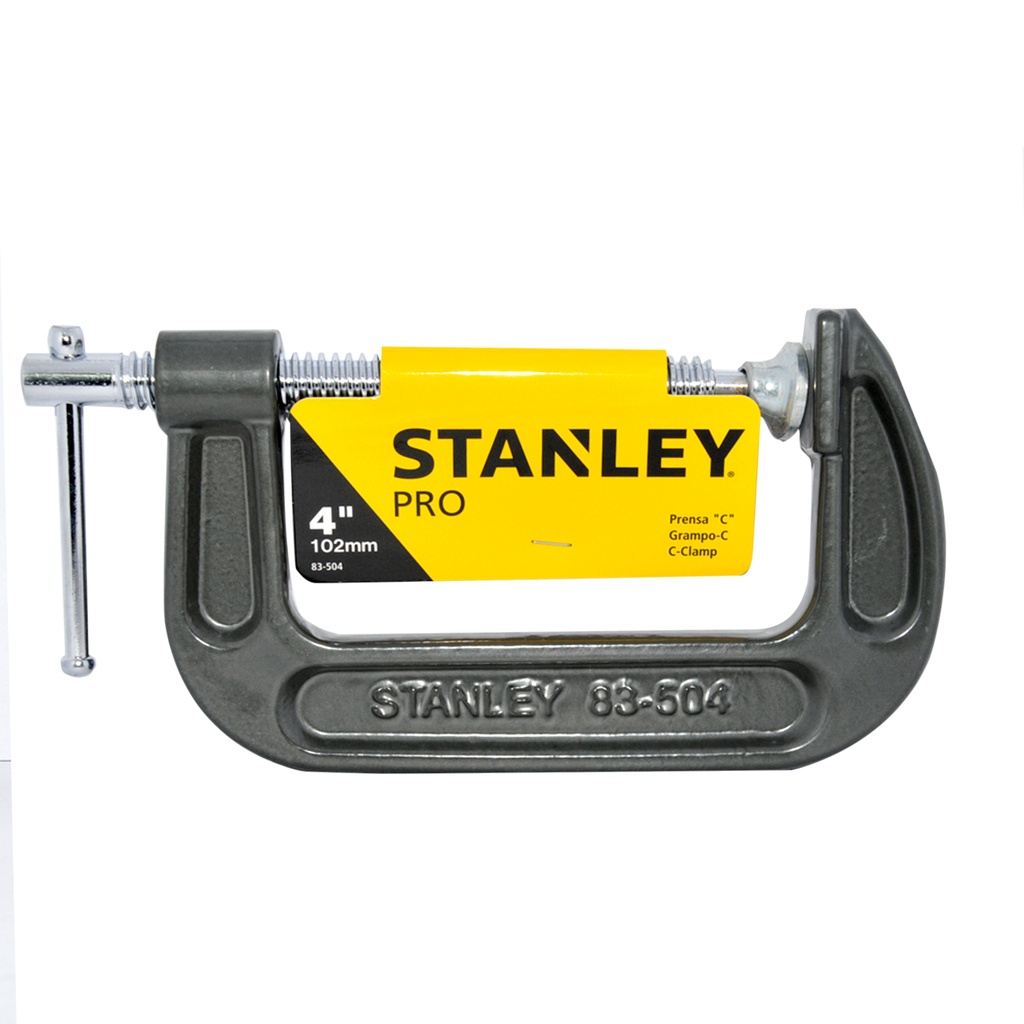 PRENSA DE HIERRO TIPO C 4" / 102 MM REF. 83-504 MARCA STANLEY