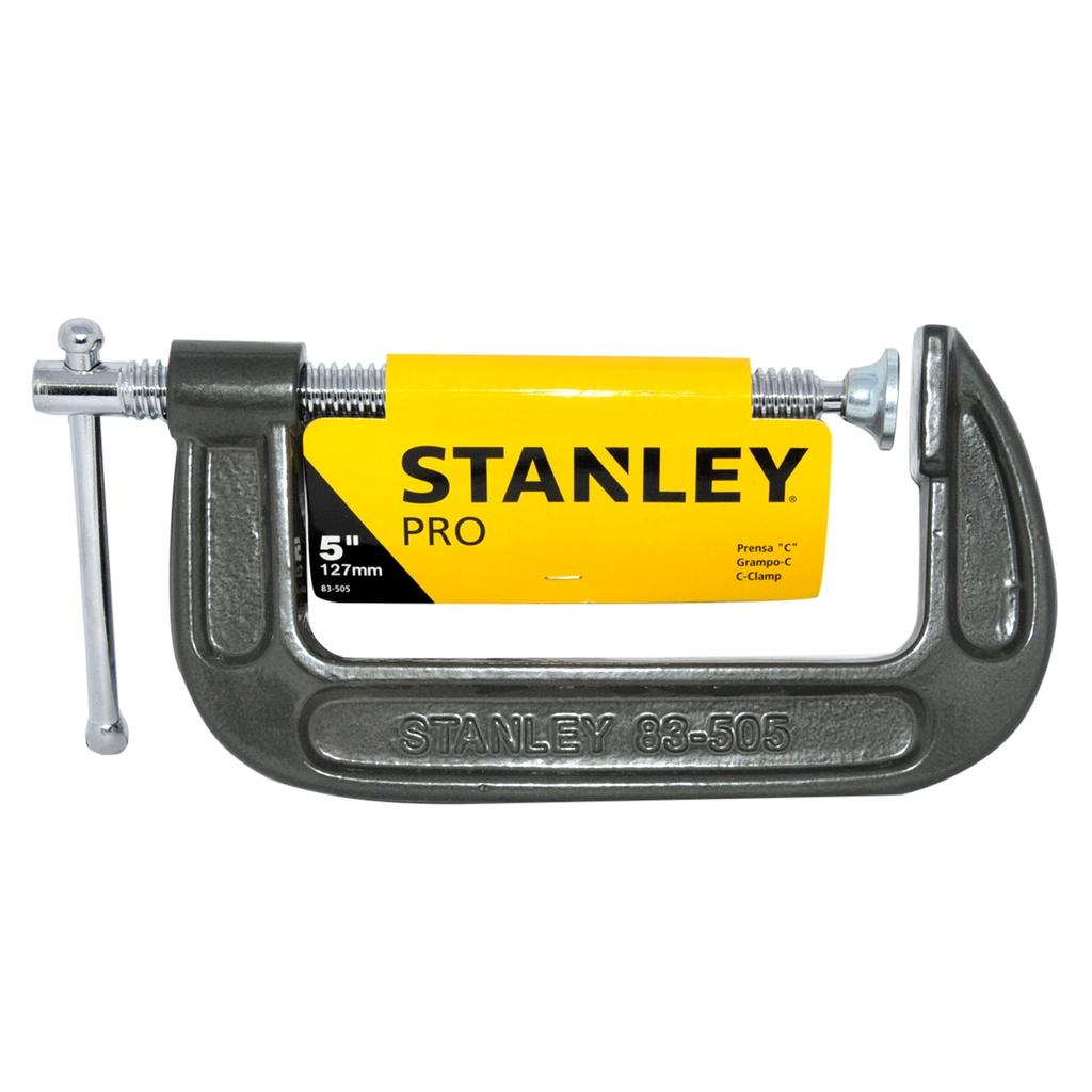 PRENSA DE HIERRO TIPO C 5" / 127 MM REF. 83-505 MARCA STANLEY