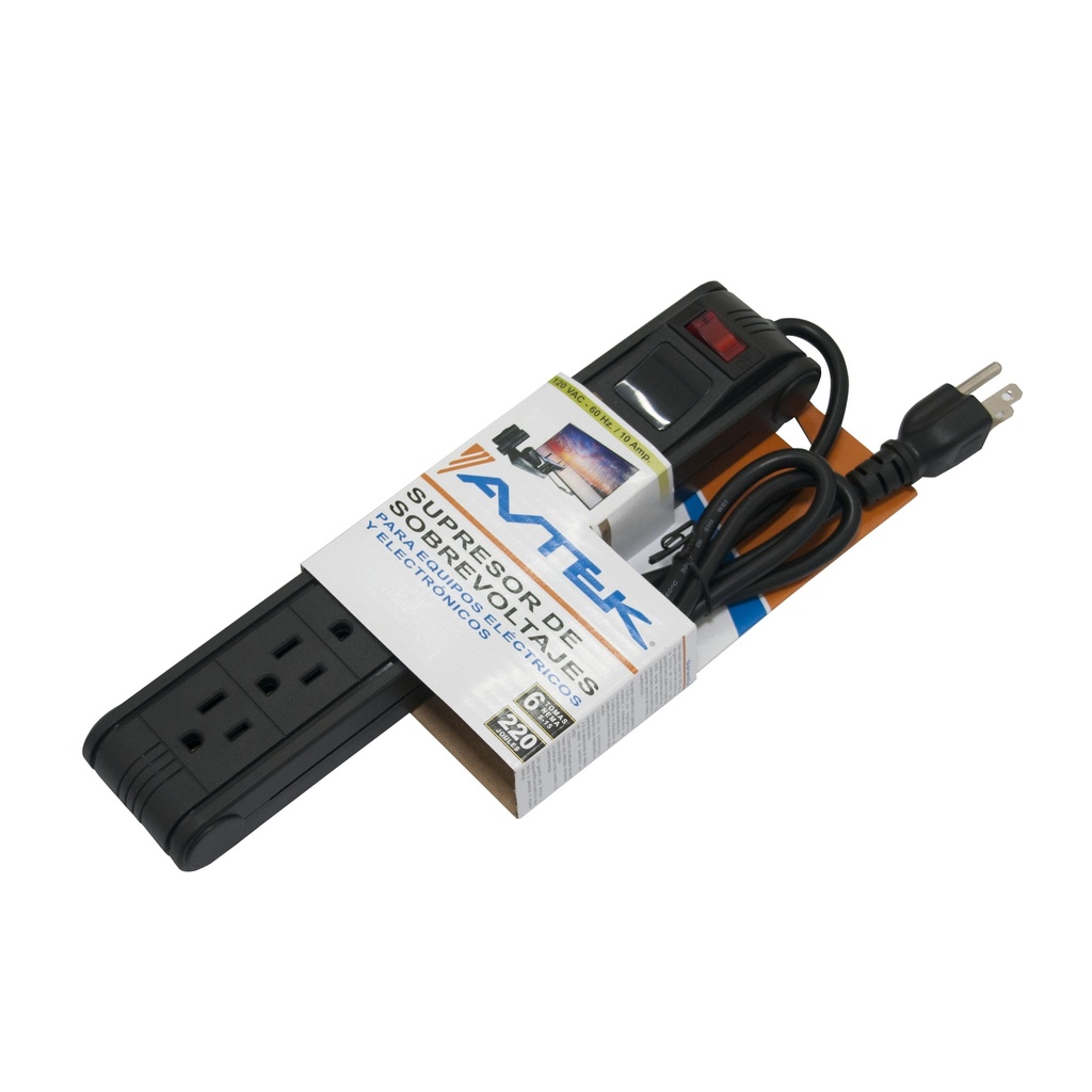 SUPRESOR Y PROTECTOR DE VOLTAJE PARA EQUIPOS ELECTRICOS Y ELECTRONICOS REF.P16-S MARCA AVTEK
