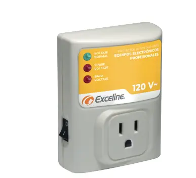PROTECTOR DE VOLTAJE PARA EQUIPOS ELECTRONICOS PROF. 120 VAC ENCHUFABLE REF. GSM-EP / 000326 MARCA EXCELINE