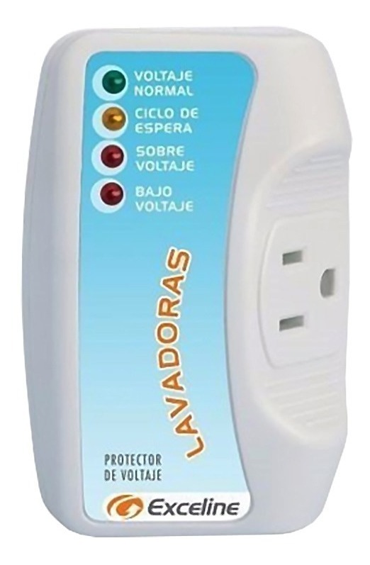 PROTECTOR DE VOLTAJE PARA LAVADORA 120 V ENCHUFABLE REF. GSM-LV120 / 002290 MARCA EXCELINE