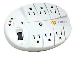 PROTECTOR DE VOLTAJE 6 TOMAS CON SUPRESOR DE PICOS 12 V ENCHUFABLE REF. GSM-MT120 / 001453 EXCELINE