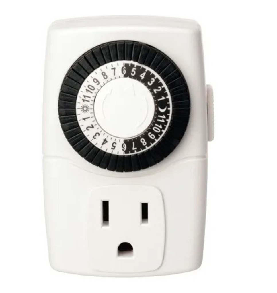 PROGRAMADOR HORARIO ELECTROMECANICO P/ ELECTRODOMESTICOS HASTA 600W REF. GTC-D120HS / 002382 EXCELINE