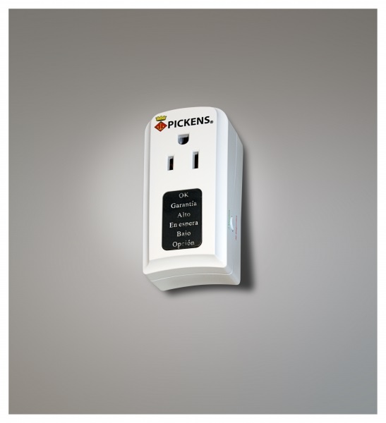 PROTECTOR DE VOLTAJE MULTIPROPOSITO 2 SALIDAS 120V AC MOD. V069 MARCA PICKENS