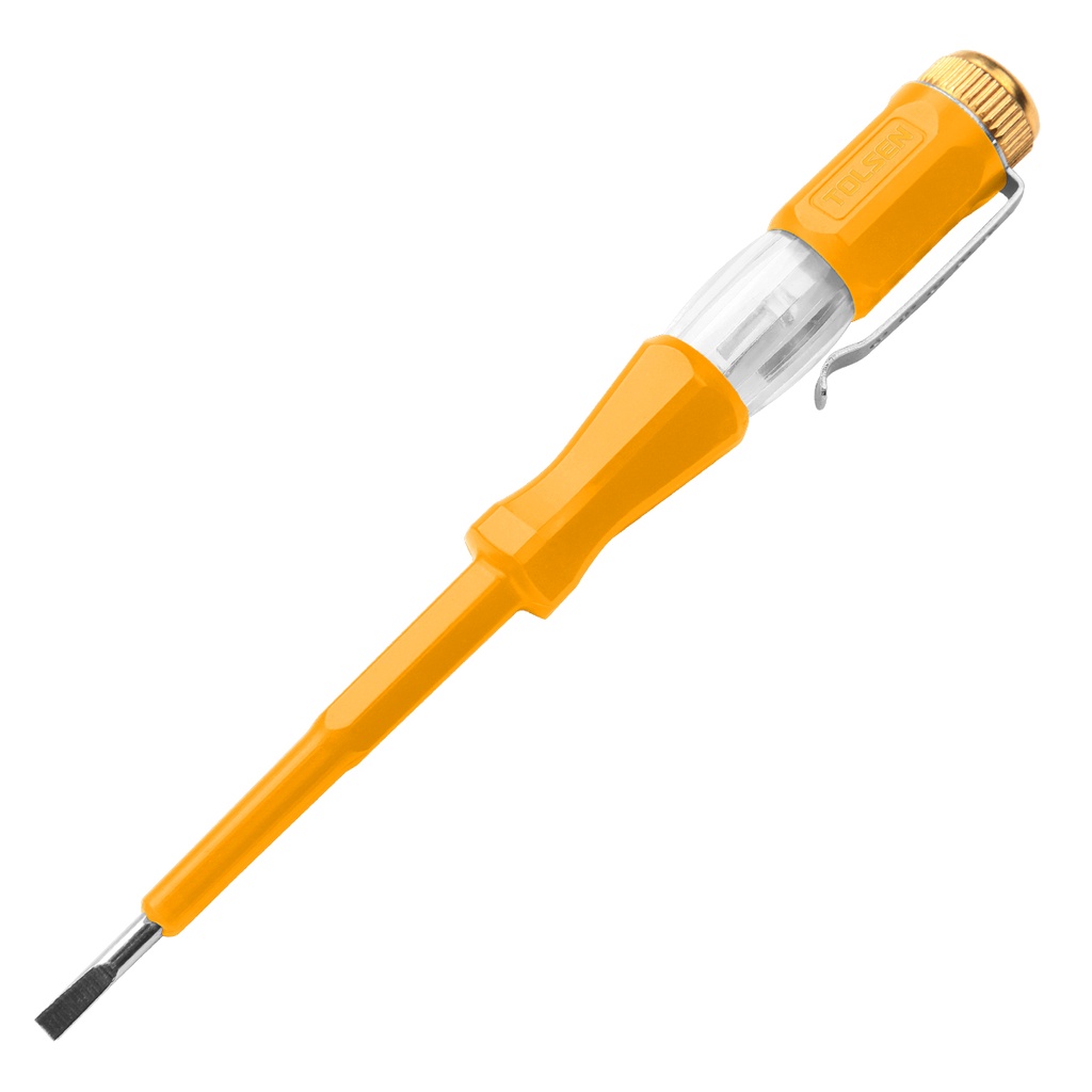PROBADOR DE VOLTAJE / TAMAÑO 3 X 140 MM / RANGO CA 100V - 500V REF. 38114 MARCA TOLSEN