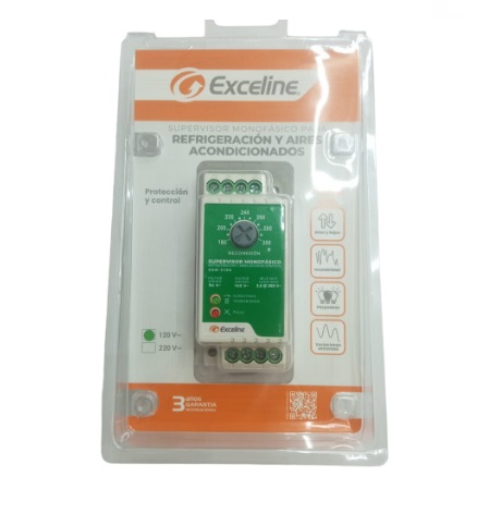 SUPERVISOR MONOFASICO DE CONTROL PARA A/A CENTRALES MOD. GSM-C120 / 003181 MARCA EXCELINE