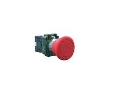 PULSADOR DE EMERGENCIA DE 40 MM COLOR ROJO ( BASE METALICA ) REF. 18700 MARCA SAMG ELECTRIC