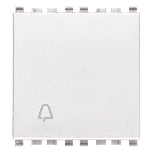 PULSADOR / TIMBRE 2 MOD. 1P N0 10A 120-250V COLOR BLANCO REF. 20008.2.C/B SERIE EIKON MARCA VIMAR