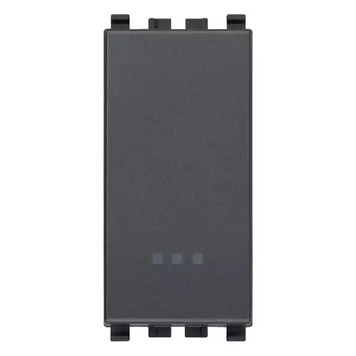 PULSADOR / TIMBRE 1 MOD. 1P N0 10A 120-250V COLOR GRIS REF. 20008 SERIE EIKON MARCA VIMAR