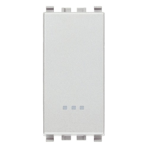 PULSADOR / TIMBRE 2 MOD. 1P NC 10A 120-250V COLOR NEXT REF. 20010.N SERIE EIKON MARCA VIMAR