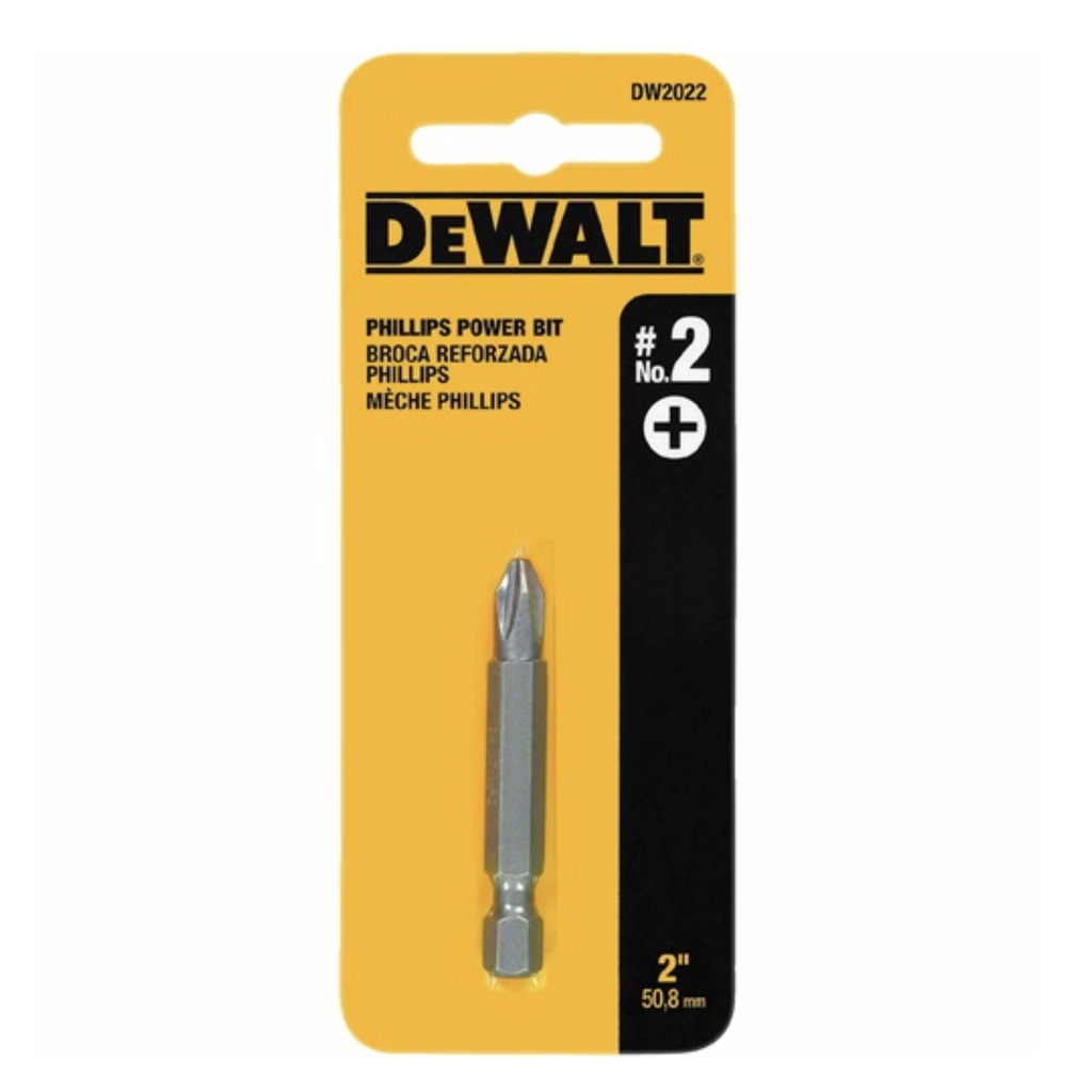 PUNTA PHILLIPS NRO. 2 X 2" REF. DW2022Z MARCA DEWALT