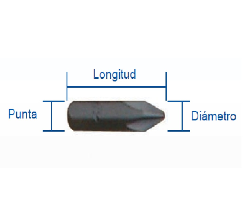 PUNTA DE ESTRIA / PHILLIPS DE IMPACTO 5/16" X 32 MM REF. IPH-3 MARCA EGB