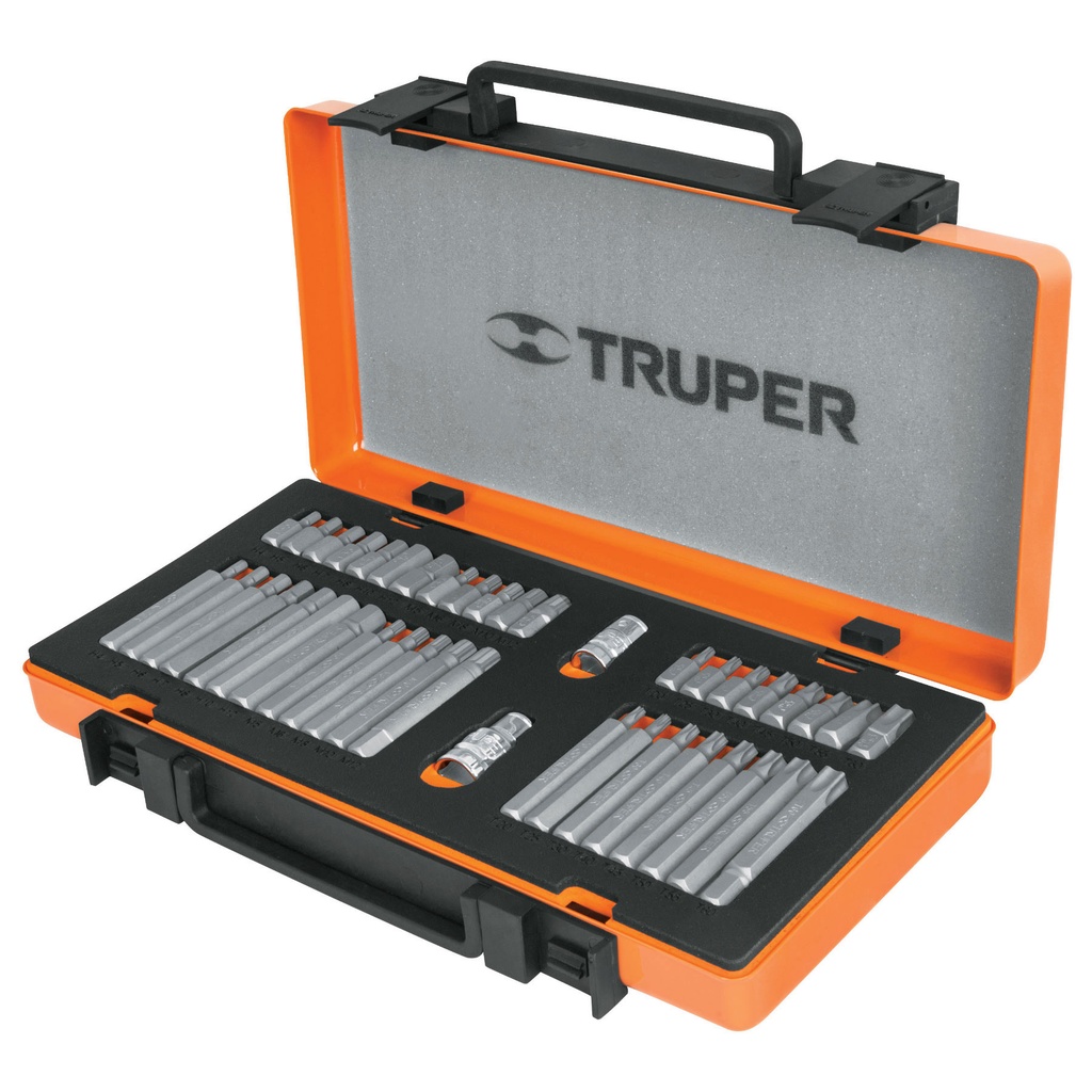 JUEGO DE PUNTAS COMBINADAS 42 PZAS. CON MALETIN MOD. PUN-42X REF. 17809 MARCA TRUPER