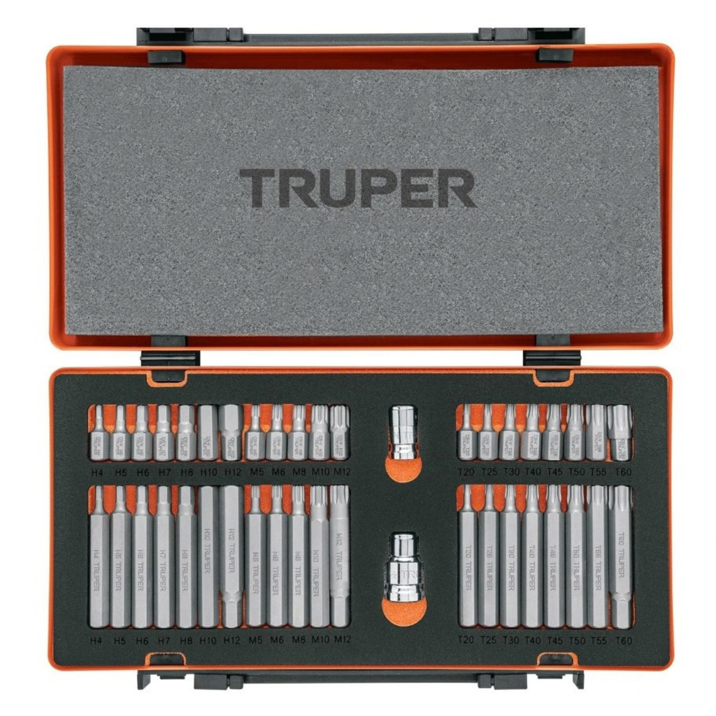 JUEGO DE PUNTAS COMBINADAS 42 PZAS. CON MALETIN MOD. PUN-42X REF. 17809 MARCA TRUPER