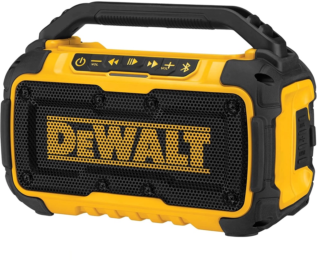 RADIO CON BLUETOOHT INALAMBRICO PARA TRABAJO SIN BATERIA MOD. DCR010 MARCA DEWALT