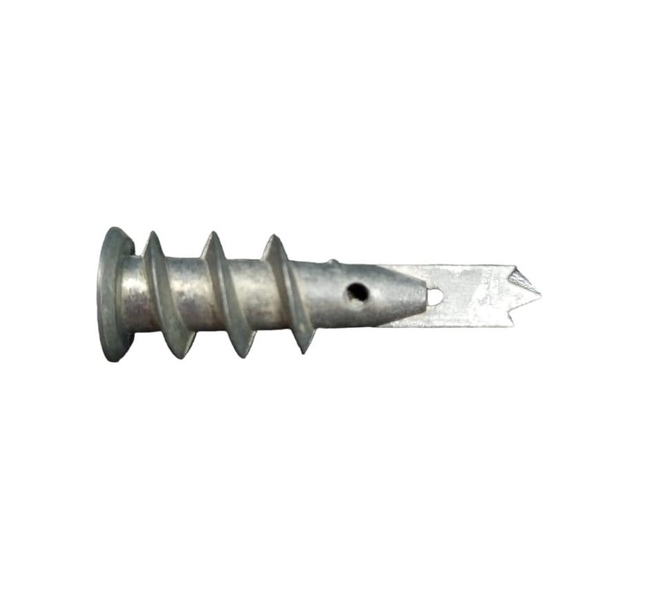 RAMPLUG METALICO PARA MADERA Y FIBROCEMENTO DE 1/2" X 1" ZINCADO AUTORROSCANTE MARCA BUILDCO