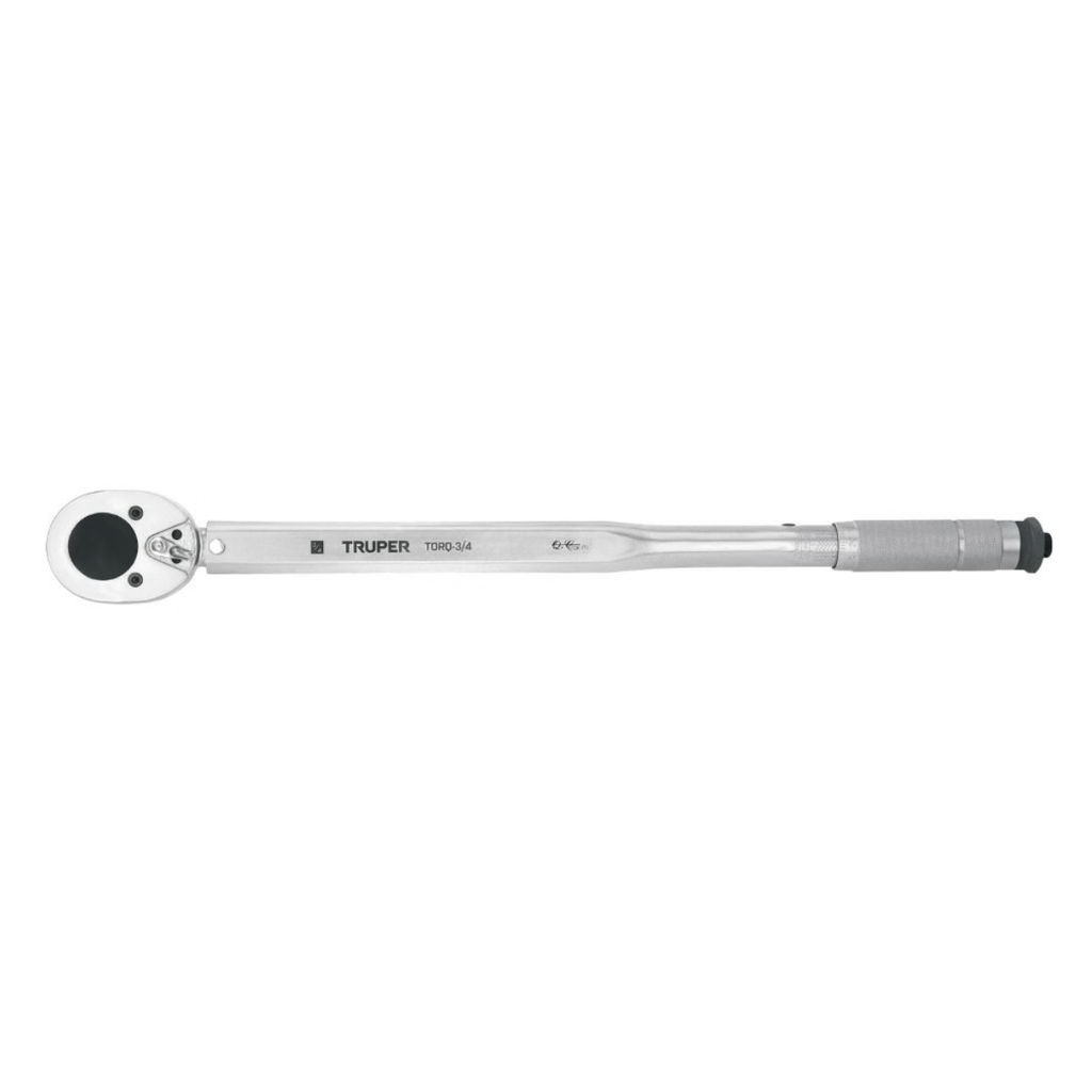 RATCHET TORQUIMETRO 2 LECTURA 50-300 LB/FT 68-408 Nm LARGO 26" REF. 13547 COD. TORQ-3/4 MARCA TRUPER