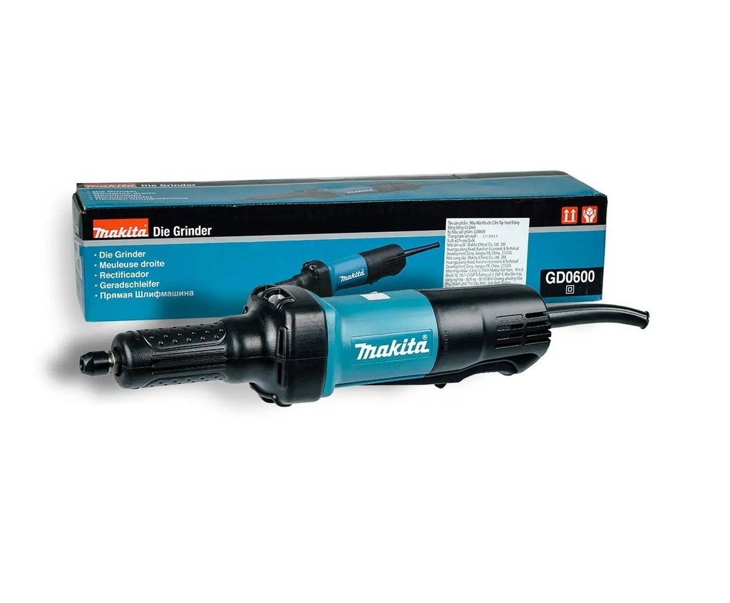 RECTIFICADORA / AMOLADORA CON EJE 1/4" 400 W 25000RPM REF. GD0600 / 073318 MARCA MAKITA