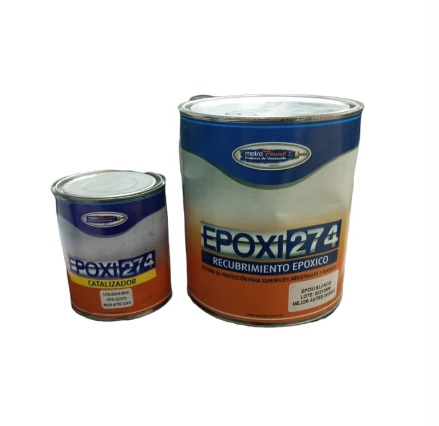 PINTURA EPOXICA + CATALIZADOR P/SUPERFICIES INDT Y MARINAS ROJO. 1 GL REF. 258 MARCA METRO PAINT