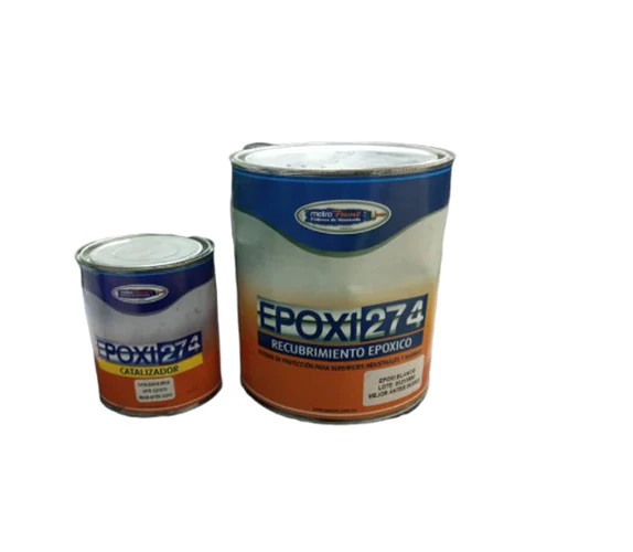 PINTURA EPOXICA + CATALIZADOR P/SUPERFICIES INDT Y MARINAS VERDE 1 GL REF. 263 MARCA METRO PAINT