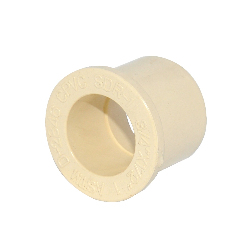REDUCCION DE CPVC AC T / BUSHING LISO DE 3/4" X 1/2" REF. CPV-AC10 MARCA SEMILIC