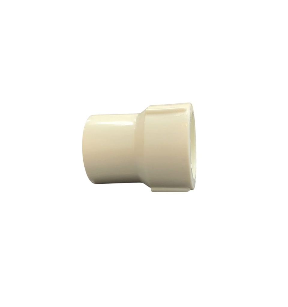 REDUCCION DE PVC AF 3/4" X 1/2" CON ROSCA REF. C770401G MARCA UNITECA /TUBOMAX