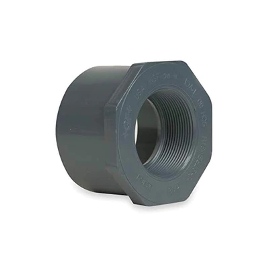 REDUCCION DE CPVC AC T / BUSHING LISO DE 1" X 3/4" SOLDABLE REF. C770503G MARCA UNITECA