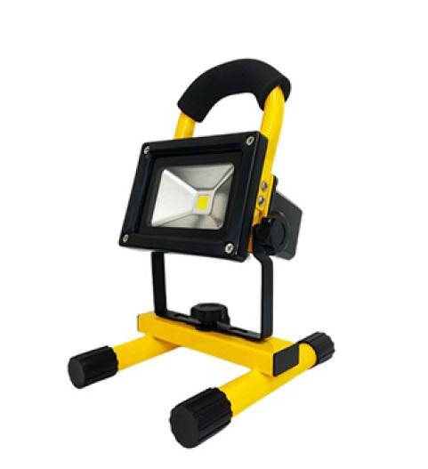 REFLECTOR LED PORTATIL RECARGABLE 10W 6500K IP54 CRI70 REF. GE60078A COD. 885627 MARCA GEL