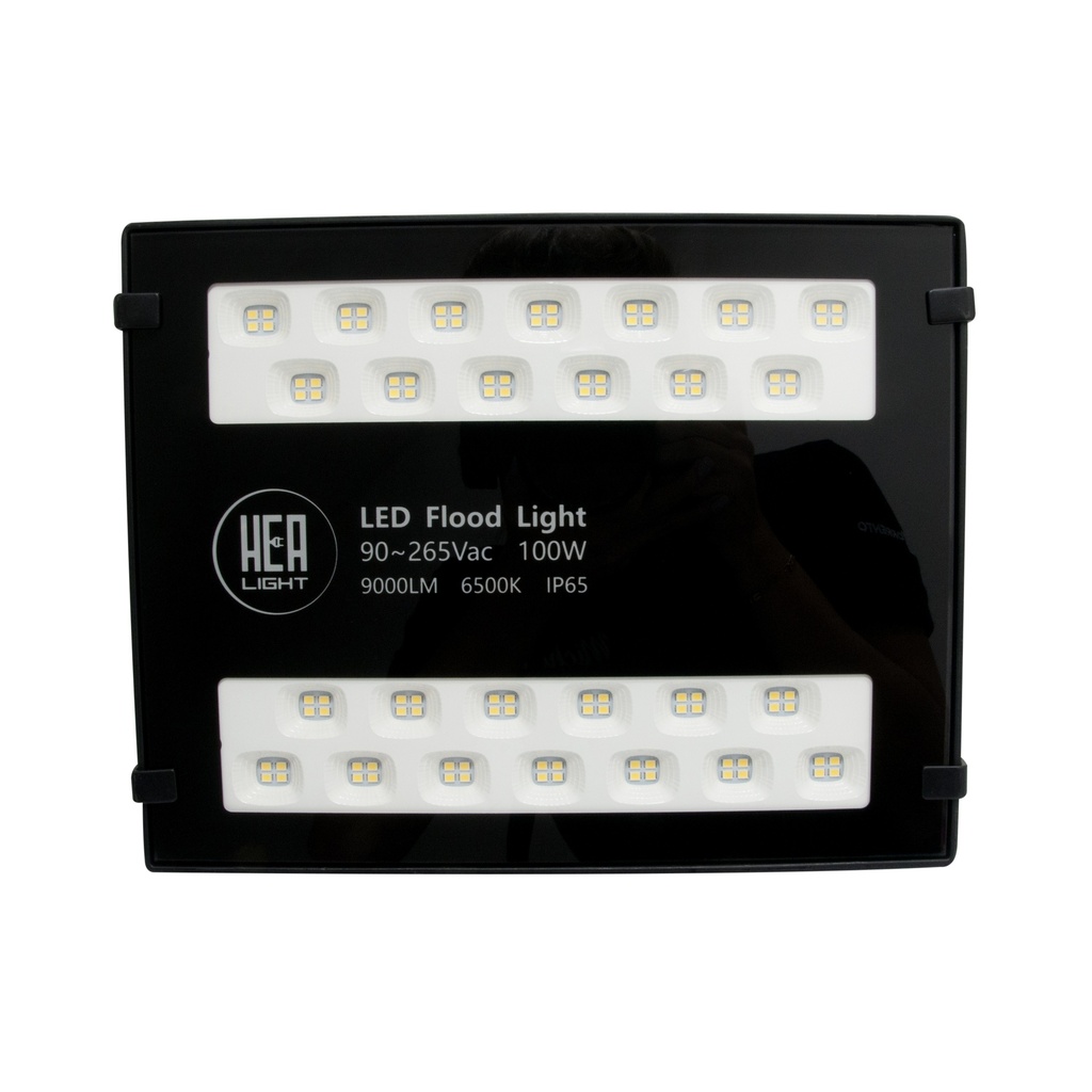 REFLECTOR CUADRADO LED SMD IP66 100W 90-277 V 6500K FLOOD LIGHT REF.LUM01091 COD.301024 HEA LIGHT
