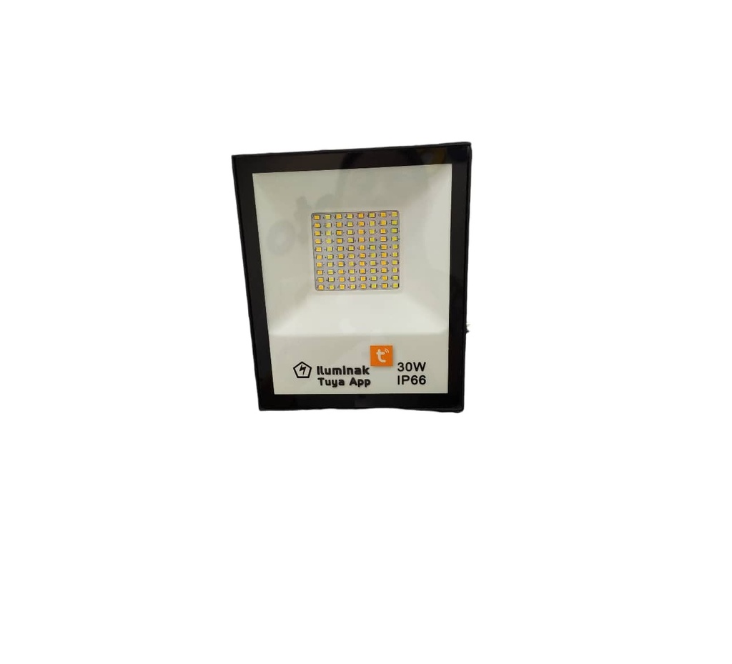 REFLECTOR LED DE 30W 3000K-6000K IP66 10 - 240V 2400LM INTELIGENTE APP WIFI BLUETOOTH MARCA ILUMINAK