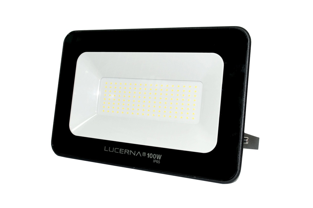 REFLECTOR LED PLANO 100 W COLOR NEGRO 6500 K MULTV 90 - 277 V IP65 REF. RP100CV MARCA LUCERNA