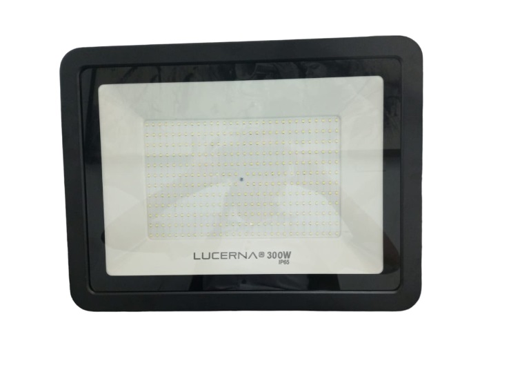 REFLECTOR LED PLANO 300 W COLOR NEGRO 6000 K MULTV 100 - 277 V IP65 REF. RP300CV MARCA LUCERNA