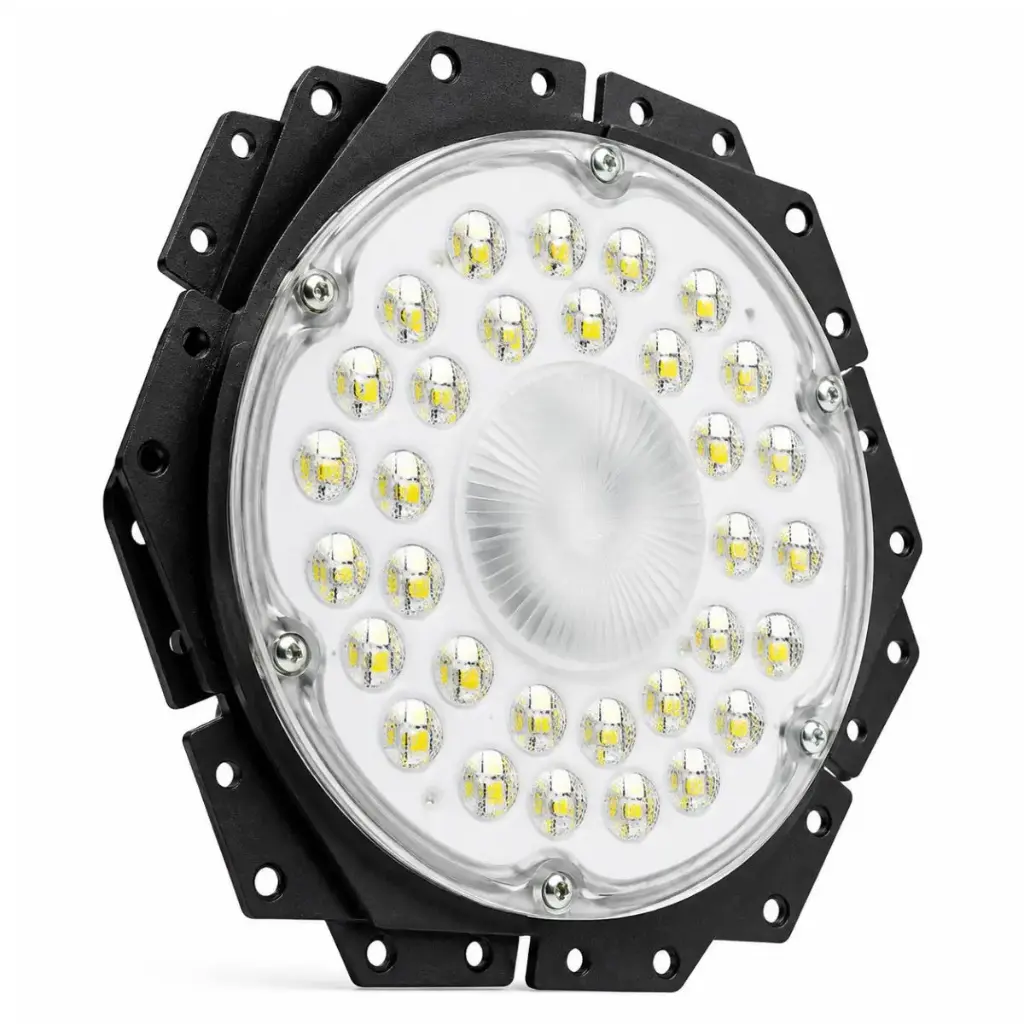 REFLECTOR LED TRANSFORMER REDONDO 100W 6000K MULTV 100 - 277V (12.000 LUMEN) REF.HB240 MARCA LUCERNA