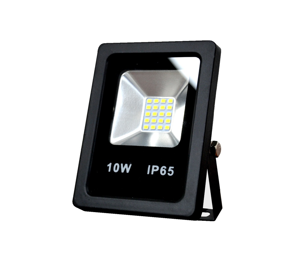 REFLECTOR LED SLIM SMD 10 W AC 100 - 277 V 6000 K REF.LUXRF.10.BF MARCA LUXOLAR
