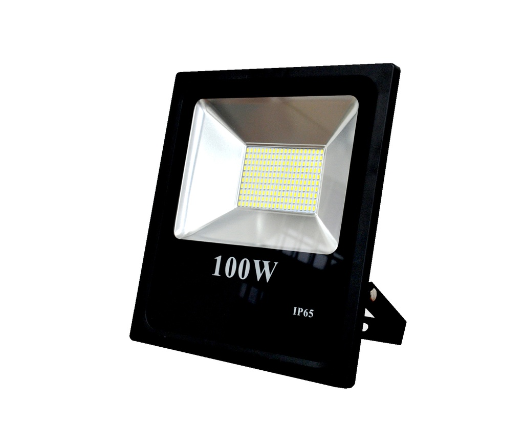 REFLECTOR LED SLIM SMD 100 W AC 100 - 277 V BF LUZ FRIA 6000 K REF. LUXRF.100BF MARCA LUXOLAR