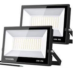 KIT DE 2 REFLECTORES LED RGB 25W IP66 SMART DIMEABLE SINC C/MUSICA REF. X002T62K03 MARCA NOVOSTELLA