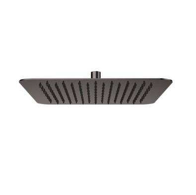 REGADERA /DUCHA ANTICALCAREA CUAD. 12" 304.80MM GUN METAL MOD.PRESTIGE S/BRAZO 35ACC072GM MARCA FP