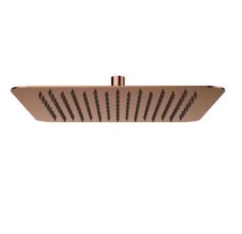 REGADERA /DUCHA ANTICALCAREA CUAD. 12" 304.80MM ROSE GOLD MOD.PRESTIGE S/BRAZO 35ACC0072RG MARCA FP