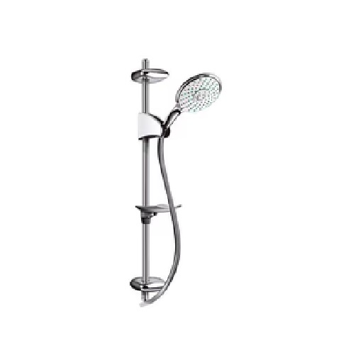 DUCHA / REGADERA DESLIZANTE 3 FUNCIONES C/CANILLA Y JABONERA MOD. MET325M MARCA METALES ALEADOS