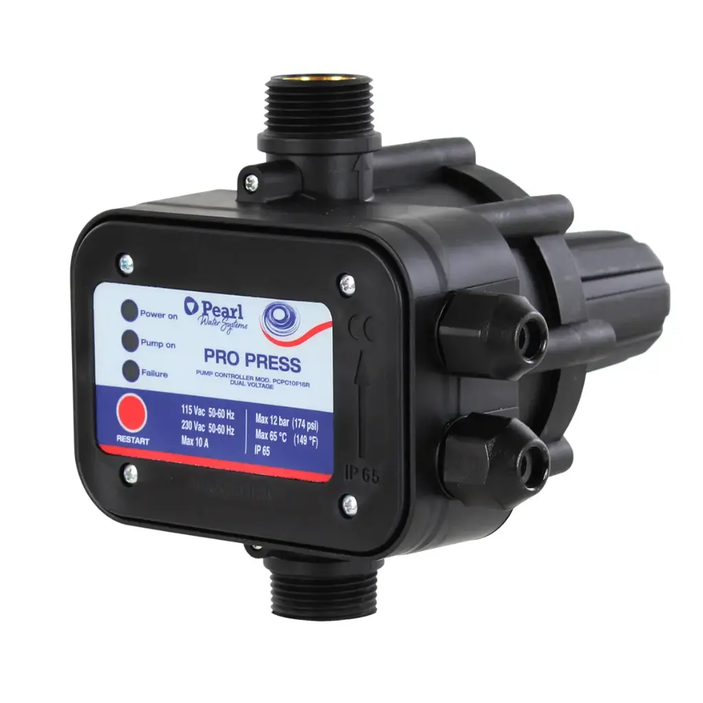REGULADOR ELECTRONICO DE PRESION PRO PRESS 1" MAX 177 PSI 115-230V 10 AMP REF. PCPC10F16R PEARL