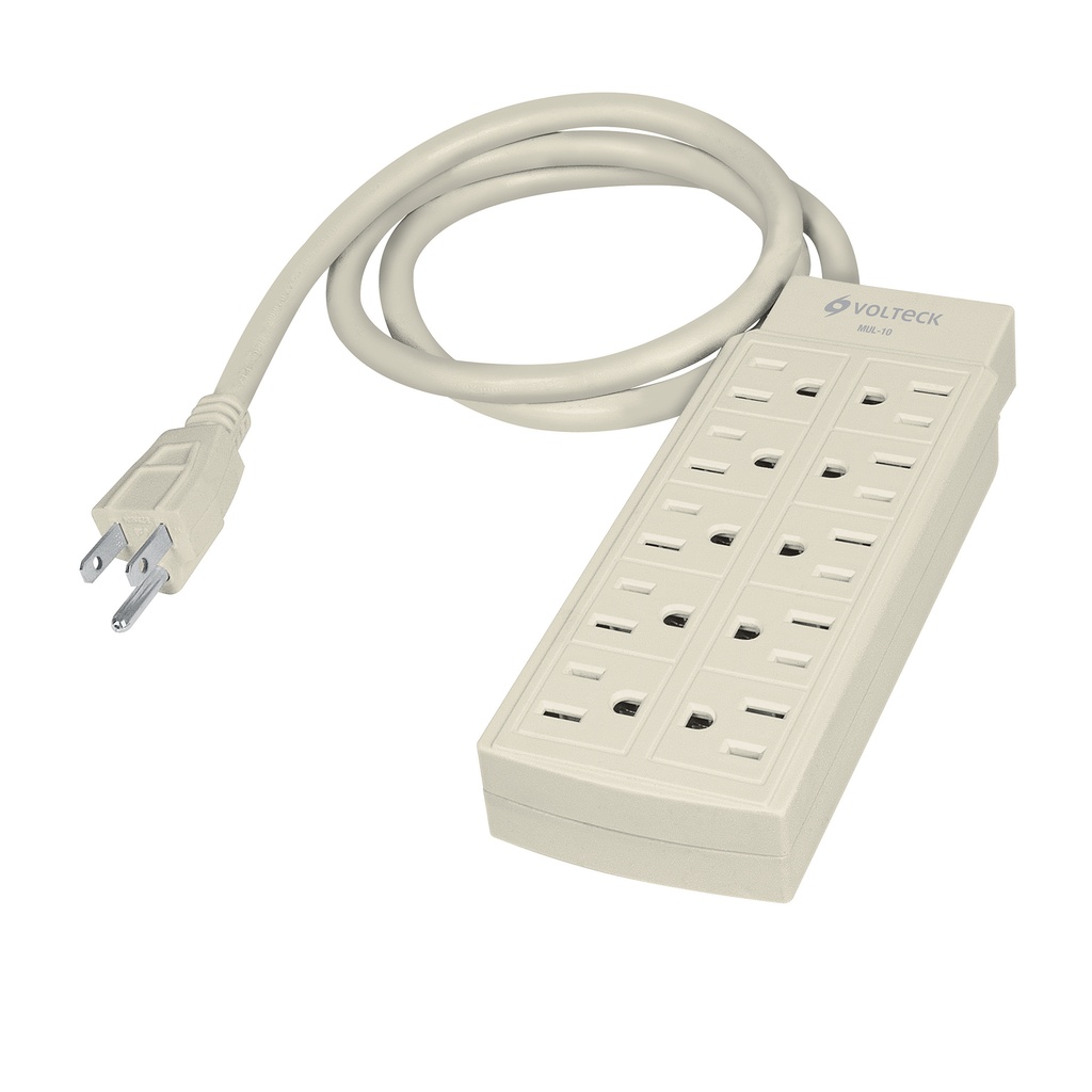 REGLETA 10 TOMAS CAL. 14 / 60 CM MOD. MUL-10 REF. 47234 MARCA VOLTECK