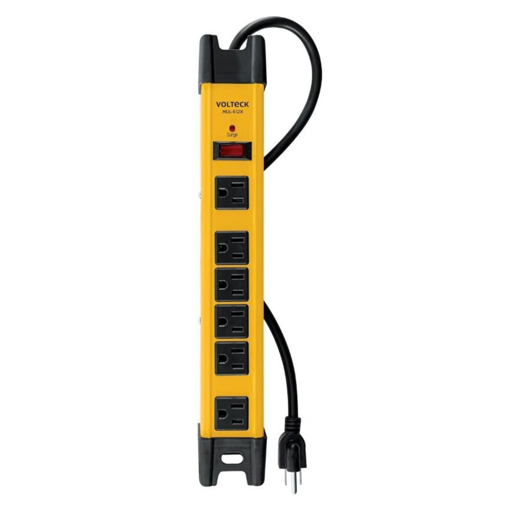 REGLETA SUPRESOR-PICO 6 ENTRADA C/CARRETE INTEGRADO 14AWG MUL- 612X REF. 48186 MARCA VOLTECK