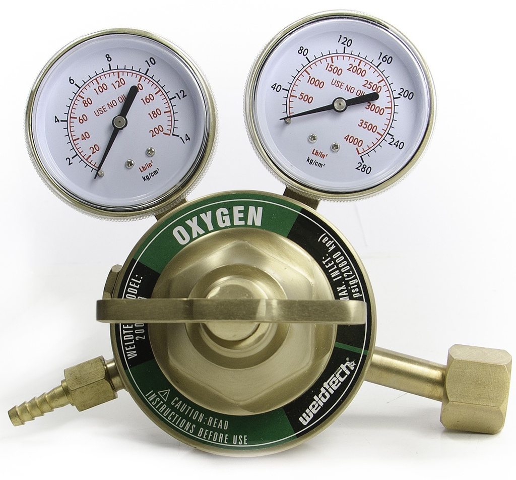 REGULADOR DE OXIGENO TIPO VICTOR 450 REF. 02001103 MARCA WELDTECH