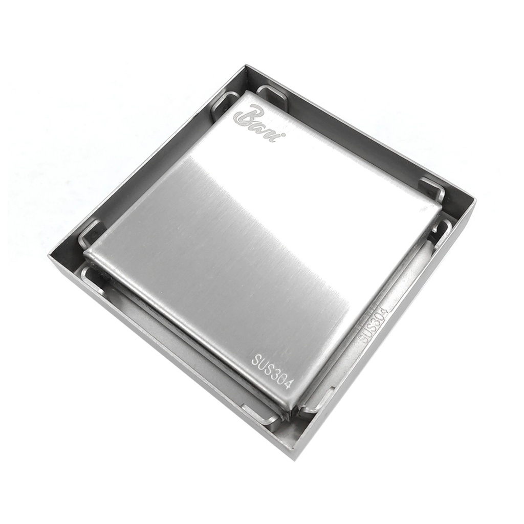 REJILLA CUADRADA 10 CM X 10 CM ACERO INOX. SIN PESTAÑA REF. DRE.01.04 MARCA BARI
