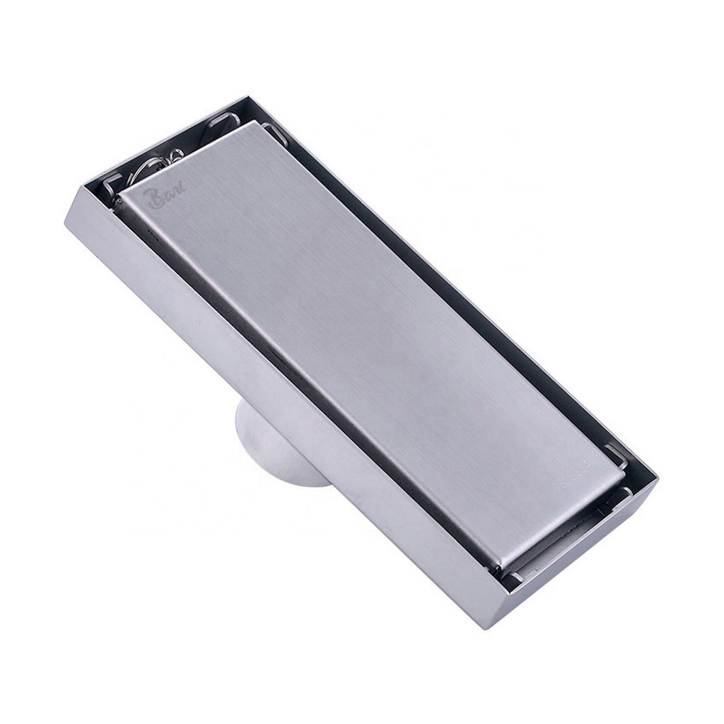 REJILLA RECTANGULAR 8 CM X 28 CM ACERO INOX. REF. DRE.01.07 MARCA BARI