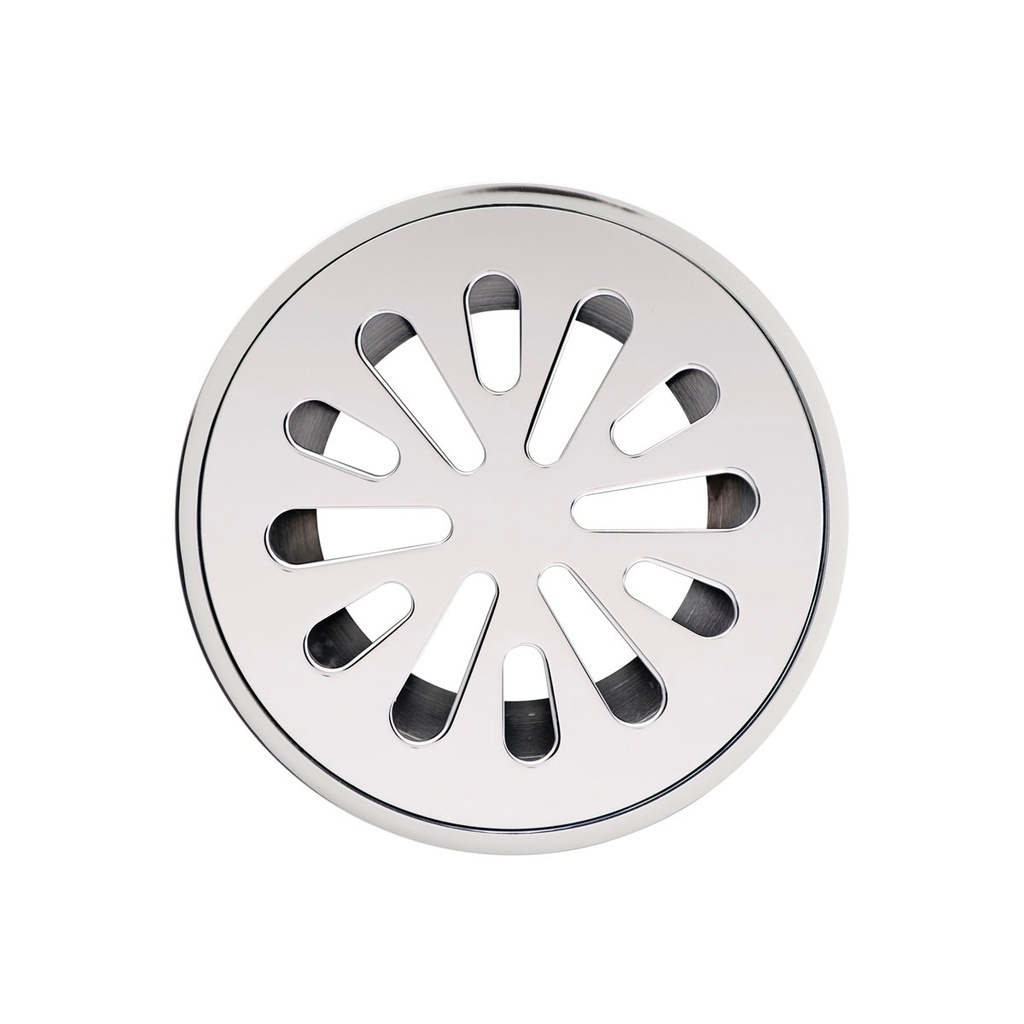 REJILLA REDONDA COMPACTA ESTRELLA CROMADA DE 2" REF. 08RJ08 MARCA FP