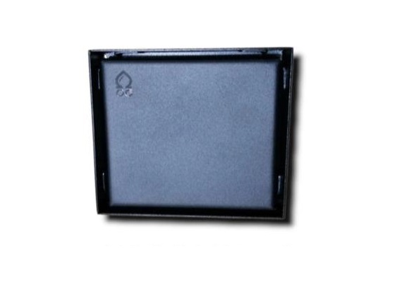 REJILLA CUADRADA 10 CM X 10 CM ACERO COLOR NEGRO REF. F6001-MB MARCA OMEGA
