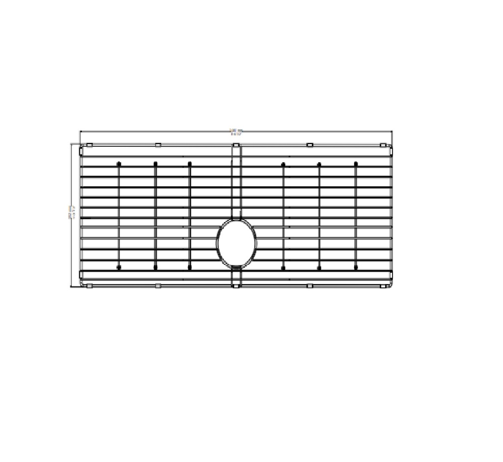 REJILLA PROTECTORA QM+ PARA FREGADERO UNA TINA SERIE SUPREME 45" X 19" 114 X 48 CM QUALITY METAL