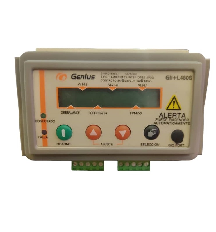 RELE TRIFASICO 208-220 VAC DE PROTECCION CONTRA FALLAS DE FASE REF.GII+L208S / 000425 EXCELINE